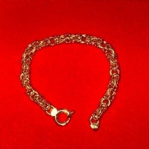 Gold Bracelet 14K Gold Made in Italy solid Italian gold super stylish  Unisex